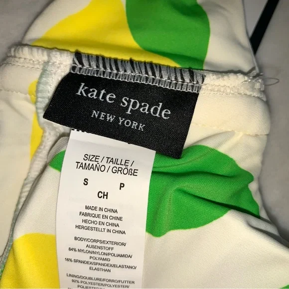 Kate spade yellow white and green bikini set size small new with tags - Picture 7 of 7